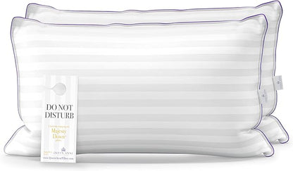 Queen Anne Hotel Collection Pillows – Luxury Down Alternative Bed Pillows (2-Pack, King Medium) – Ultimate Comfort, Hypoallergenic, Made in The USA