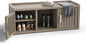 ROJIK Shoe Cabinet Waterproof UV-Resistant,Storage Bench Indoor Outdoor with Adjustable Shelves,for Entryway Bedroom,Hallway,Living Room(2 Door,Grey)