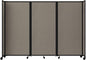 Versare Room Divider 360 Portable Wall Partition | Folding Panels | Large Freestanding Divider | Locking Wheels | Temporary Room Separator