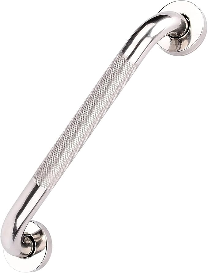 supregear Grab Bars for Bathtubs and Showers, Anti Slip Bathroom Grab Bars for Seniors, 304 Stainless Steel Safety Shower Handle, Toilet Handicap Elderly Assist Bathroom Wall Handle, 12 inch