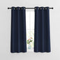 NICETOWN Blackout Curtains and Drapes for Kitchen - Thermal Insulated Solid Grommet Top Blackout Panels/Draperies for Kid's Room (Navy, 1 Pair, 37 x 54 Inch)