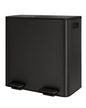 GarveeHome 2 x 10.6 gal (2 x 40 L) Double Kitchen Trash Can, Stainless Steel Large Trash Can w/Soft-Close Lid & Recycle Bin Combo, Step-on Metal Garbage Cans, PP Inner Buckets, Liner Rim, Black