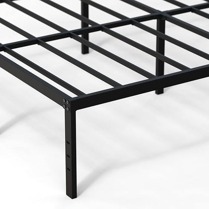 18 Inch Full Size Bed Frame Heavy Duty Metal Platform No Box Spring Needed, Maximum Storage, Easy Assembly, Noise Free, Black