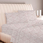 Carressa Linen Luxury Egyptian Cotton California King Printed Sheet Set 600 Thread Count Extra Long Staple 4 PC Set, Paisley Blush Cal King Printed Sheets, Soft, Cooling Sheets Upto 18 in Deep Pocket