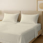 Carressa Linen 100% Egyptian Cotton Split King Sheets Sets for Adjustable Bed - 600 Thread Count 5 PC Top Split King Sheets, 16" Deep Pocket Soft Cooling Sheets for Split King Adjustable Bed - Ivory