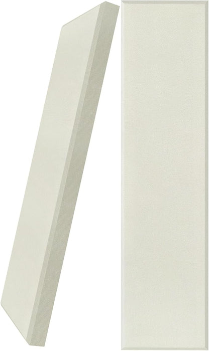 UMIACOUSTICS 2 PCS Fiberglass Acoustic Panels, 48x12x2 Inches Sound Absorbing Panels, Sound Proof Panels for Studios, Office, Home Theater. (Off White)