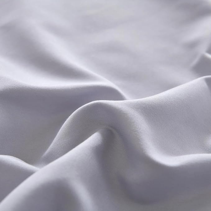 Bed Skirt Queen Size Ruffled Bed Skirt with Split Corners, Queen Bed Skirts 18 Inch Drop with Platform, 18'' Queen, Silver Gray ﻿