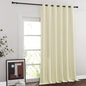 NICETOWN Room Divider Curtain 132 Inches Long, Wide Blackout Sliding Door Curtain for Bedroom, Room Darkening Privacy Window Curtain for Patio Door (1 Panel Set, Beige, 80 x 132 Inch)