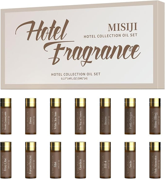 Hotel Diffuser Oil Set,Hotel Scent Essential Oils for Diffuser for Home,Luxury Fragrance Oil for Aromatherapy,14 x 5 ML