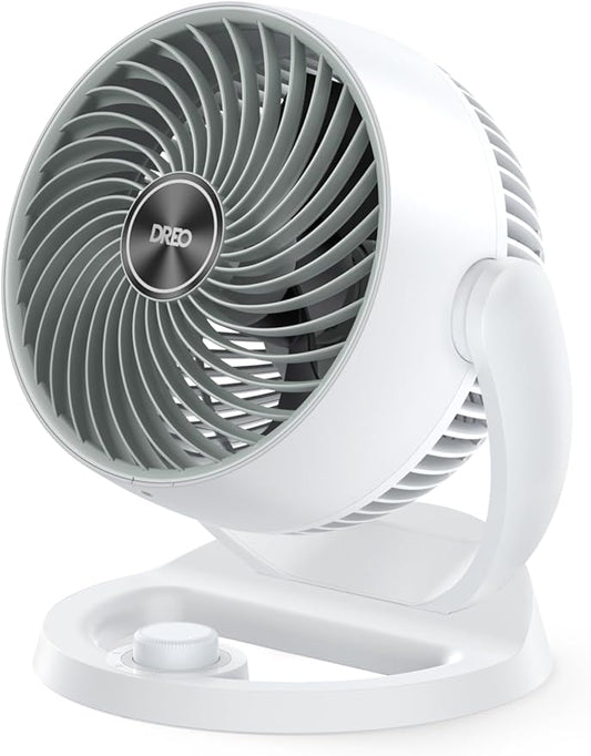 Dreo Fan for Bedroom, 12 Inches, 70ft Powerful Airflow, 28db Quiet Table Air Circulator Fans for Dorm Room, 120° Adjustable Tilt, 3 Speeds, Desktop Fan for Home, Office, Kitchen