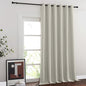 NICETOWN Room Divider Curtain 132 Inches Long, Wide Blackout Sliding Door Curtain for Bedroom, Room Darkening Privacy Window Curtain for Patio Door (1 Panel Set, Natural, 80 x 132 Inch)