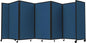 Versare Room Divider 360 Portable Wall Partition | Folding Panels | Large Freestanding Divider | Locking Wheels | Temporary Room Separator