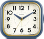4.3" Retro Analog Alarm Clock • Silent Non Ticking • Gentle Wake • Beep Sounds • Increasing Volume • Battery Operated Snooze and Lighted on Demand • Retro Blue