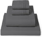 Mellanni Twin XL Sheet Set - 4-Piece Iconic Collection Bedding, (Including 2 Pillowcases), 16-Inch Deep Pocket, Easy Care, Extra Soft, Cooling Sheets, Brushed Microfiber - Gray