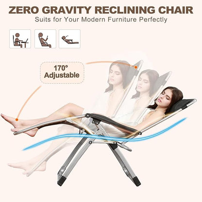DoCred Comfy Folding Recliner Chair - Bedroom & Living Room, Patio Lounge Chair with Removable Cushion for Indoor Outdoor