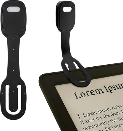 Rechargeable Book Light for Kids at Night – Portable Clip-On LED Light with Dimmable Brightness Ideal for Kids & Adults, Bedtime & Travel–Eye-Caring, Flexible, Gift for Book Lovers,Black