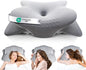 Cervical Neck Pillow for Sleeping - Ergonomically Designed Memory Foam Pillows for Neck Pain Relief, Side Sleeper Pillow for Neck Pain with Washable Cooling Cover for Side and Back Sleepers（Gray）