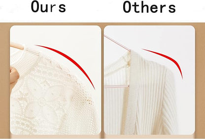 Premium PVC Coating Metal Hangers 40 Pack, Heavyduty, Non Slip Slimline, Suit Jacket T Shirt Hangers, Gold Hooks, Space Saving Clothes Hanger (White)
