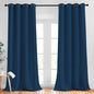 NICETOWN Window Drapes Long Curtains - (52 inches Wide x 108 inches Long, Moroccan Blue, 2 Pieces) Living Room Panels Grommet Top Window Treatment for Hall & Guest Room
