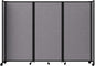 Versare Room Divider 360 Portable Wall Partition | Folding Panels | Large Freestanding Divider | Locking Wheels | Temporary Room Separator