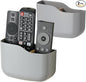 LINFIDITE 2 Pack TV Remote Holder Wall Mount Remote Control Holder for Bed Universal Bedside Wall Remote Holder Caddy Organizer Hole-Free Remote Control Holder (For 2 Or 3 Remote Controls–Gray