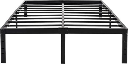 45MinST 18 Inch Maximum Storage Bed Frame/Reinforced Platform /3500lbs Heavy Duty/Easy Assembly/Mattress Foundation/Steel Slat/Noise Free, Full