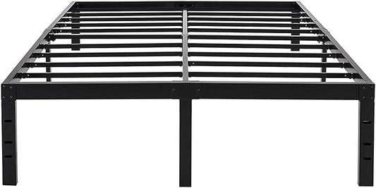 45MinST 18 Inch Maximum Storage Bed Frame/Reinforced Platform /3500lbs Heavy Duty/Easy Assembly/Mattress Foundation/Steel Slat/Noise Free, Full
