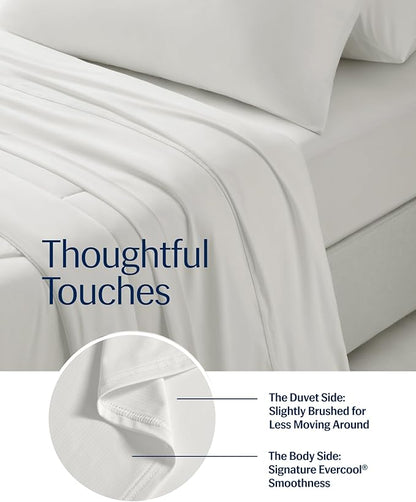 REST® Evercool®+ Top Sheet, Cali King/King Size, Arctic White, 104"X108" (1 Flat Sheet only)