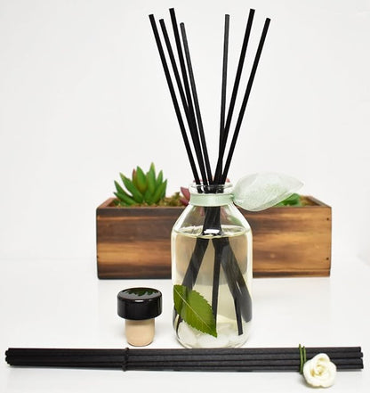 LOVSPA Reed Diffuser Set, Zen White Tea & Ginger Scented Oil Diffuser with Sticks, Home Fragrance Accessories for Bathroom Shelf Decor, Aroma Diffusers for Home or Office Desk, USA Made