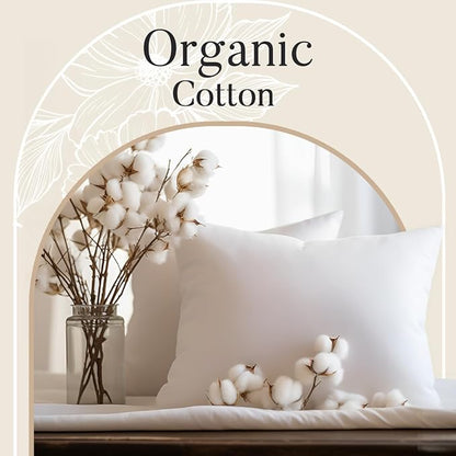 Organic Cotton Sheets Queen Size Bed Set Deep Pockets, 4 PC Cotton Queen Sheet Set, Soft Breathable Sateen Weave Elasticated Sheet & Pillowcase Sets, No Pill & Shrink, Machine washable- Silver