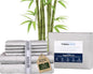 Therapedic 1000TC Queen 6-Piece Sheet Set - 100% Organic Rayon Derived from Bamboo Blend with Cooling Fiber, Ideal for Hot Sleepers - 16" Deep Pocket Fitted Sheet, Bonus Pillowcases - Light Grey