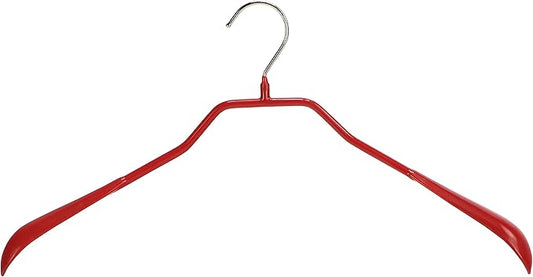 Mawa by Reston Lloyd BodyForm Series Non-Slip Space-Saving Clothes Hanger for Jackets, Suits & Coats, 16-1/2", Style 42/L, 1-Each, Red