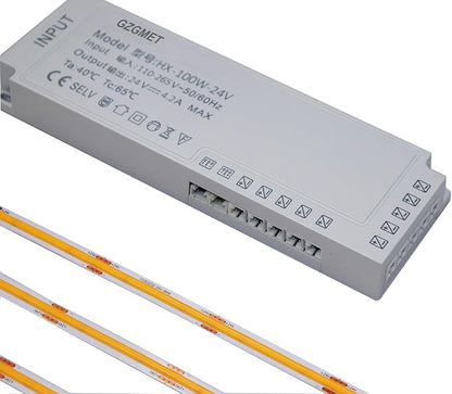 Under Cabinet Lights Kit, Ultra Thin COB LED Cabinet Strips, Bright Under Counter Lights for Kitchen, Cabinet, Counter, Workbench, Desk (Neutral White 4000K, 4 * 5Ft)