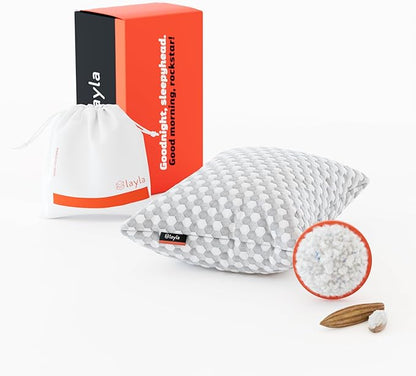 Layla Sleep, Adjustable Fill Kapok Pillow, Luxurious Cooling Pillow, King (Single), Supportive for Head and Neck, Fully Adjustable, Natural Material That is Light and Airy. Sleep Better-Kapok Pillows