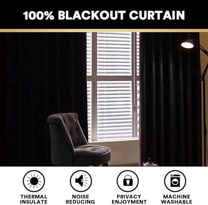 PrinceDeco 100% Blackout Curtains 64 inch Long 2 Panels Full Blackout Curtains for Classroom Thermal Insulated Curtains 64" Long Noise Reducing Window Treatment Drapes for Gym Room,Teal Blue