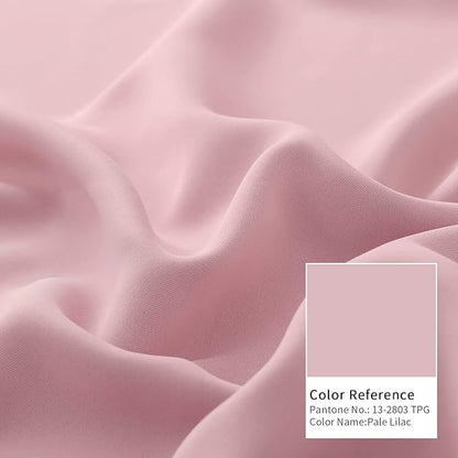 BGment Baby Pink 100% Blackout Curtains for Nursery Bedroom 96 Inch Length 2 Panels, Thermal Insulated Full Light Blocking Grommet Noise Cancelling Window Curtains for Girls Room, 55 Inch Wide Each