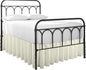 Cottingon Ruffled Bed Skirt with Split Corners-Dust Ruffle - 16" Drop 100% Microfiber Soft,Sheen & Luxurious Look - Bed Skirts (Ivory -King)