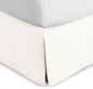 Bare Home Full Bed Skirt - 15-Inch Tailored Drop Easy Fit - Bed Skirt for Beds - Center & Corner Pleats (Full, Cream)