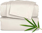 Pure Bamboo Full Sheets, Genuine 100% Organic Viscose Derived from Bamboo Bed Sheet Set, Luxuriously Soft & Cooling, Double Stitching, 2 Year Quality Promise (Full, Creme)
