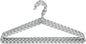Clothes Hangers 10 Pack – Space Saving Fabric & Metal Hangers, Non-Slip Pant & Coat Hangers, Room Essentials, Closet, Durable Wardrobe Storage for Shirts, Suits & Pants – Grey/White