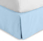 Bare Home Kids Twin Bed Skirt - 15-Inch Tailored Drop Easy Fit - Bed Skirt for Beds - Center & Corner Pleats (Twin, Light Blue)