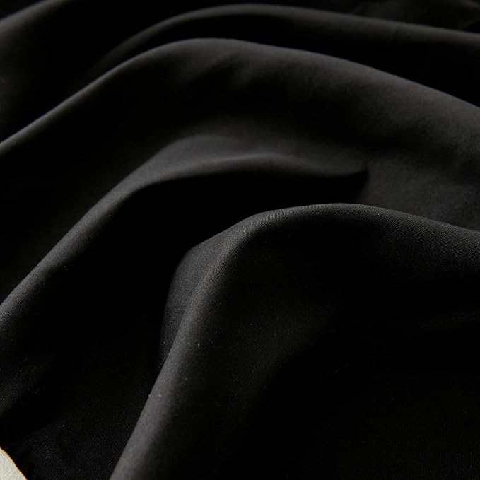 Bed Skirt Full Size Ruffled Bed Skirt with Split Corners, Full Bed Skirts 12 Inch Drop with Platform, 12'' Full, Black