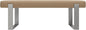 VANT Upholstered Bed Bench - Faux Merino Wool Camel - Brushed Nickel - Contemporary Modern, Bedroom Bench Seat, Hallway, or Entryway