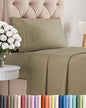 Twin XL Size 3 Piece Sheet Set - Comfy Breathable & Cooling Bed Sheets Set - Hotel Luxury Bedding for Women, Men, Kids, Teens, Boys & Girls - Deep Pockets, Ultra-Soft, Wrinkle Free - Oeko-Tex - Khaki