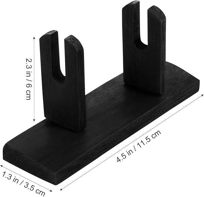IMIKEYA Japanese & Chinese Folding Fan Display Stand - Wooden Base, Holder & Display for Folding Fans