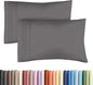 King Pillow Cases Set of 2 - Ultra Soft Hotel Quality Pillowcase Covers - Comfy, Cozy & Wrinkle Free - Shrinkage, Stain & Fade Resistant - Machine Washable Pillow Protectors - 2 Piece Set - Dark Grey
