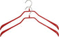 Mawa by Reston Lloyd BodyForm Series Non-Slip Space-Saving Clothes Hanger for Jackets, Suits and Coats, 16-1/2", Style 42/L, Red, Set of 2