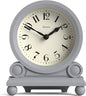 JONES CLOCKS® Maida Vale Mantel Clock | Small Traditional Desk Clock | Gray | Pretty & Charming Ideal for Mantelpiece, Bookshelf or Bedside