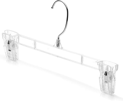 DEILSY™ Pants Hangers with Clips – Space Saving Pants Hangers - Stylish Jeans Hangers for Closet Organization - Durable Hangers for Pants, Skirts, Jeans, Shorts, Trousers - 30 Pack