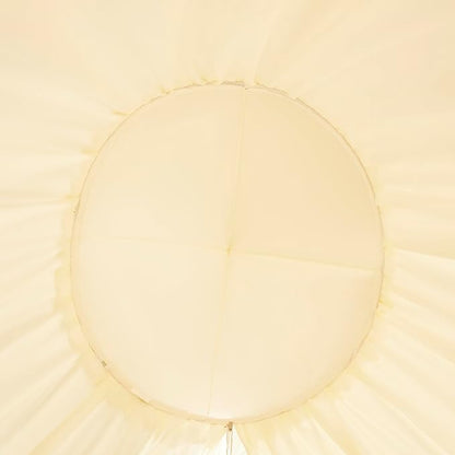 Akiky Kids Bed Canopy for Crib & Twin Size with Ruffles Dreamcatcher, Princess Girls Nursery Room Decor Toddler Baby Dome Round Hanging Tent Curtains Skirt Over Bed Reading Nook Play Tents Ivory